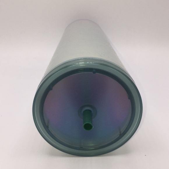 2020 Starbucks Mermaid Fins Green Iridescent 24 oz Tumbler Cold Drink Cup - Picture 7 of 10